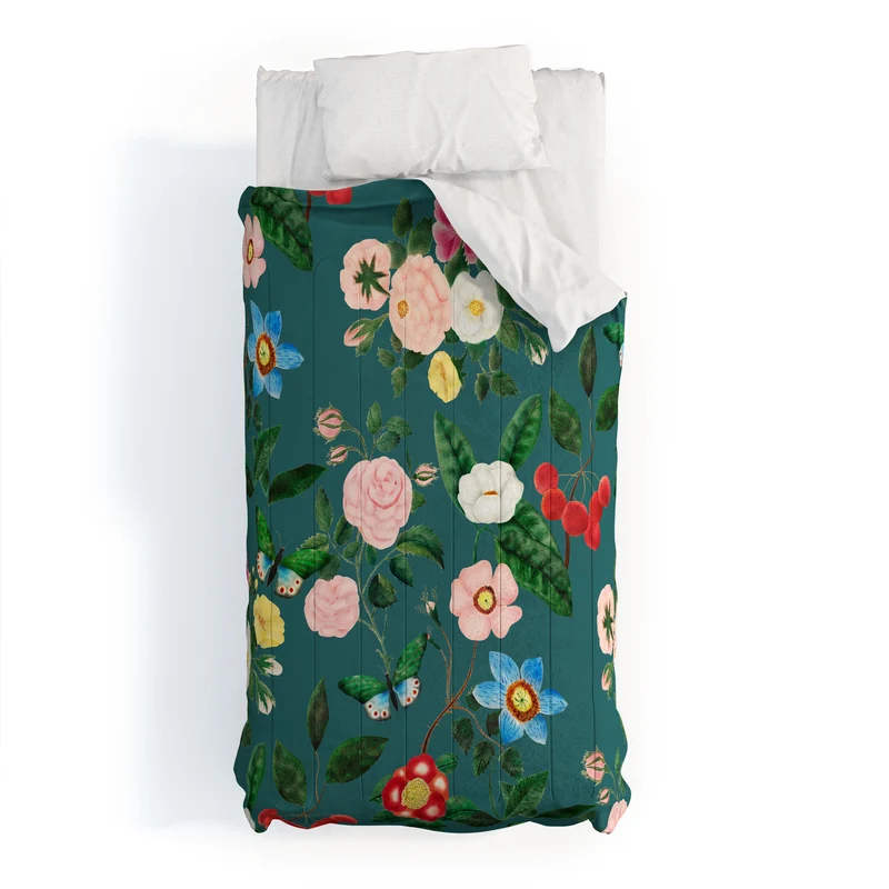 Early June Teal Comforter