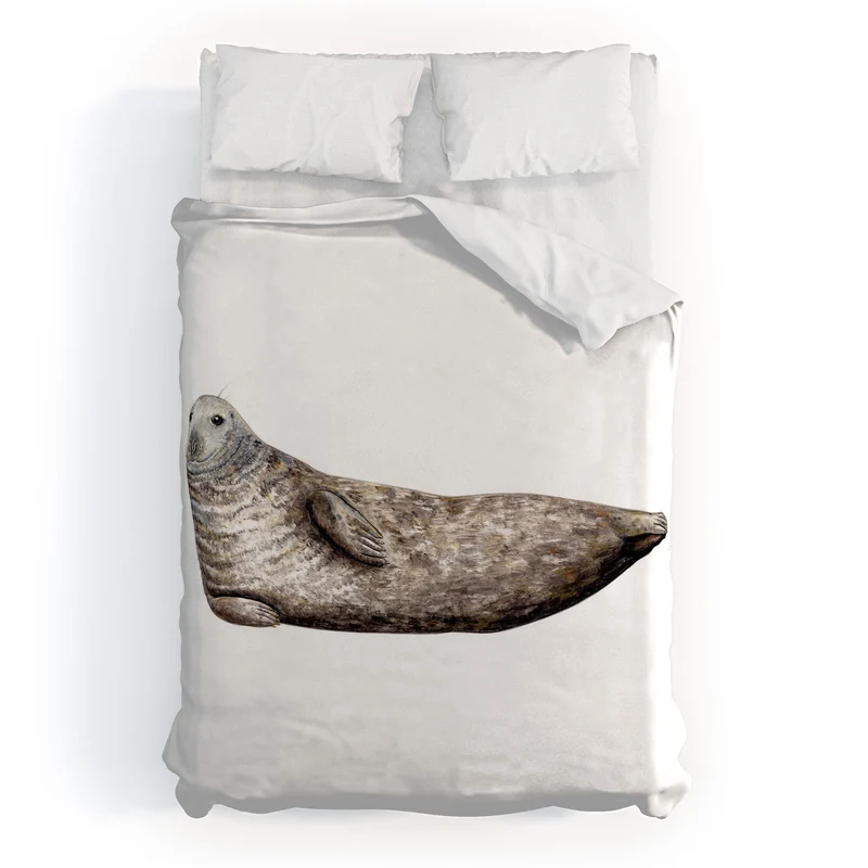 Grey seal Duvet Cover