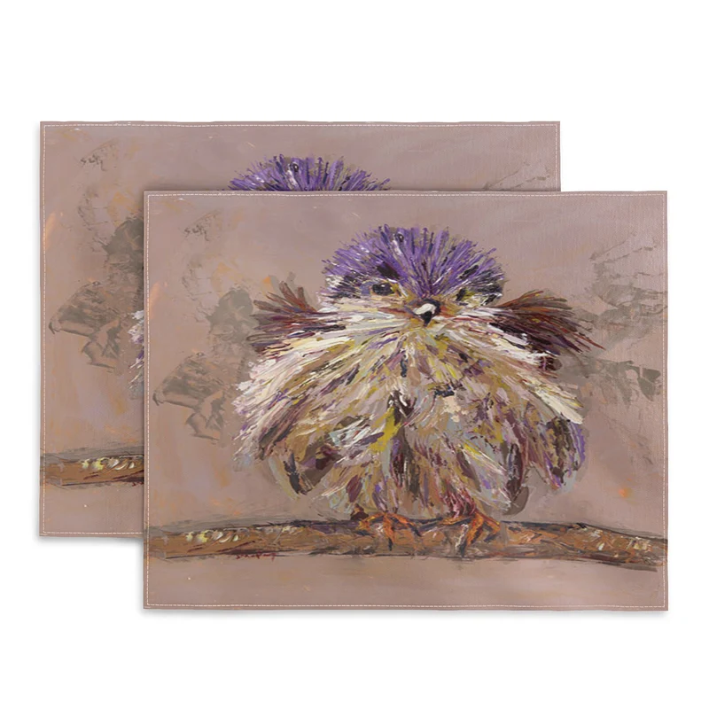 Colorful Feathered Bird Placemat
