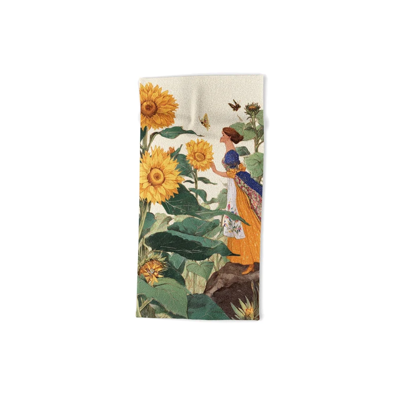Sunflower Serenade Bath Towel
