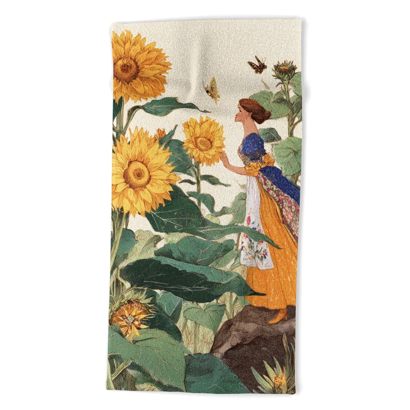 Sunflower Serenade Bath Towel