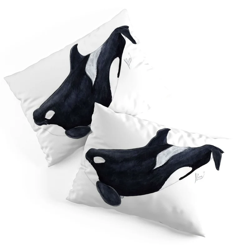 Orca killer whale Orcinus orca Pillow Sham