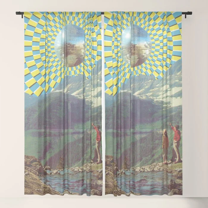 Peak Disco Boogie v2 Window Curtain