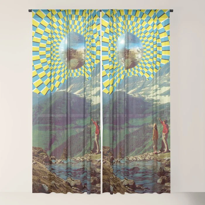 Peak Disco Boogie v2 Window Curtain