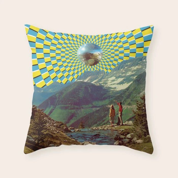 Peak Disco Boogie v2 Throw Pillow