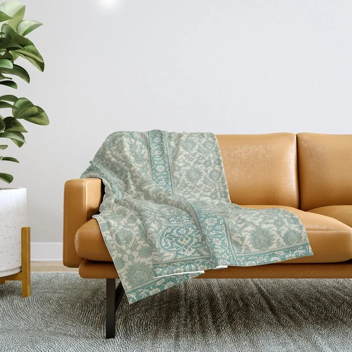 Antique Rug Design Throw Blanket