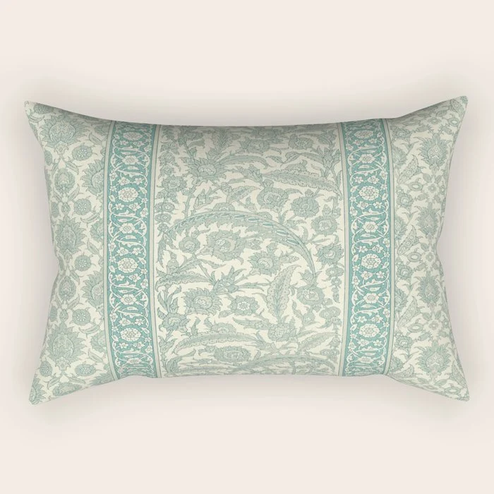 Antique Rug Design Rectangular Pillow