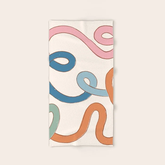 The road to success modern motivation Bath Towel