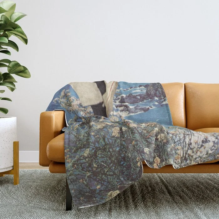 Somewhere Else Throw Blanket