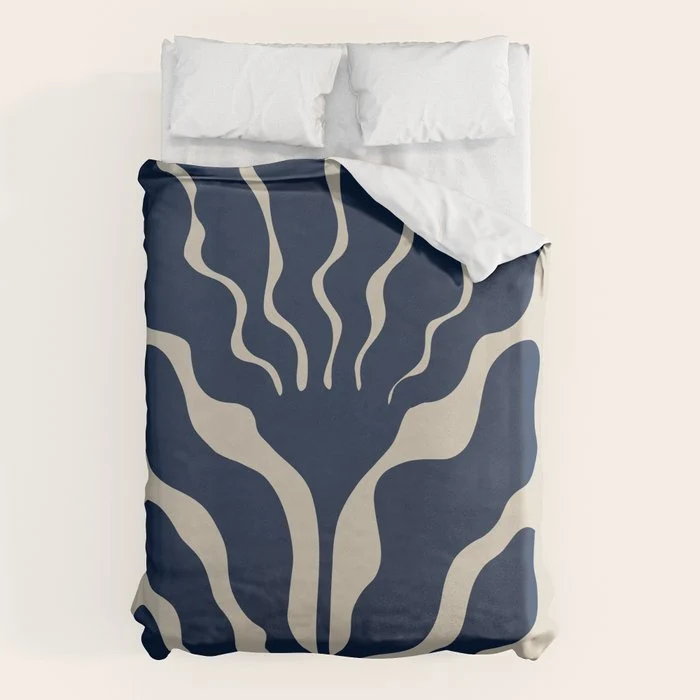 Day Bloom - Blue Duvet Cover