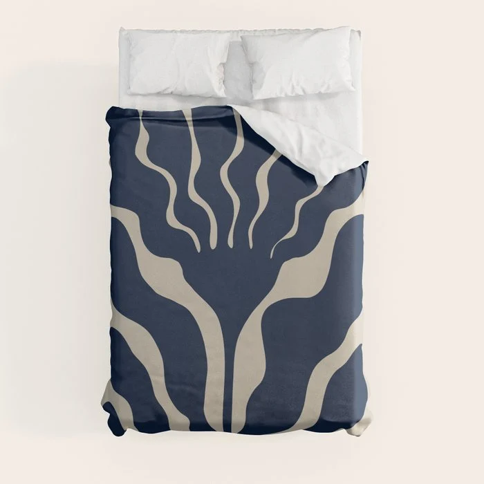 Day Bloom - Blue Duvet Cover
