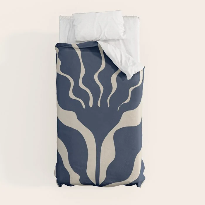 Day Bloom - Blue Duvet Cover