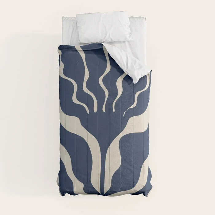 Day Bloom - Blue Comforter
