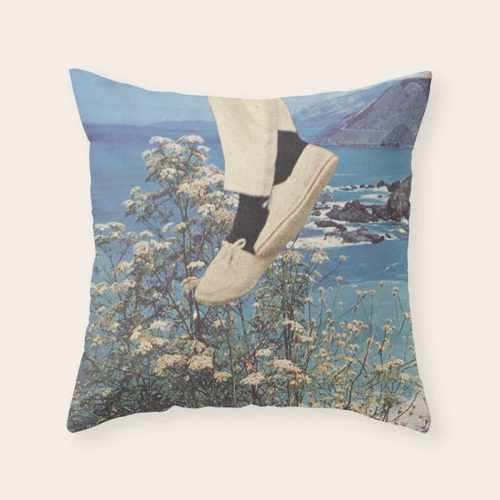 Somewhere Else Throw Pillow