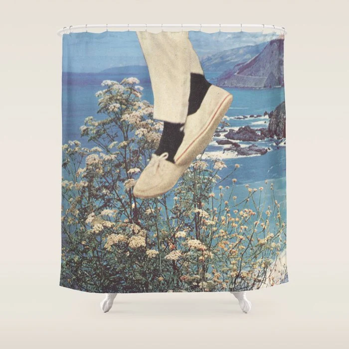 Somewhere Else Shower Curtain