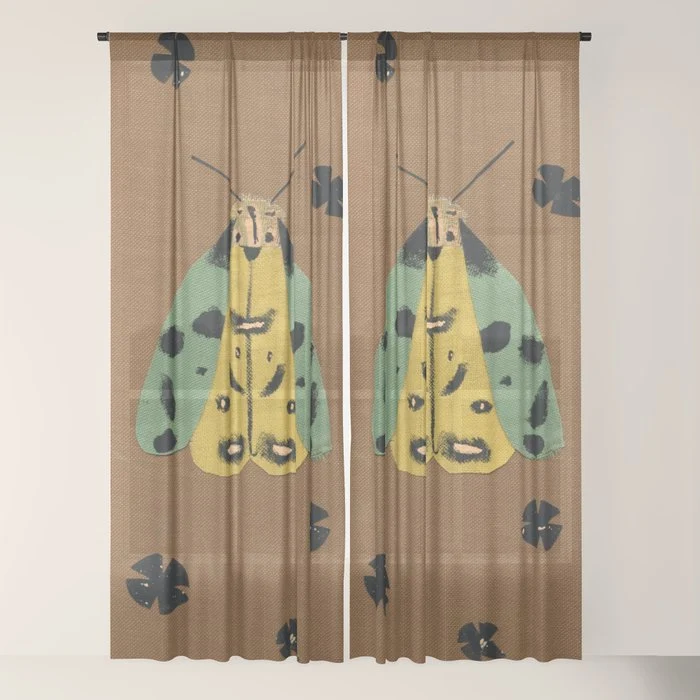 Moth II Window Curtain