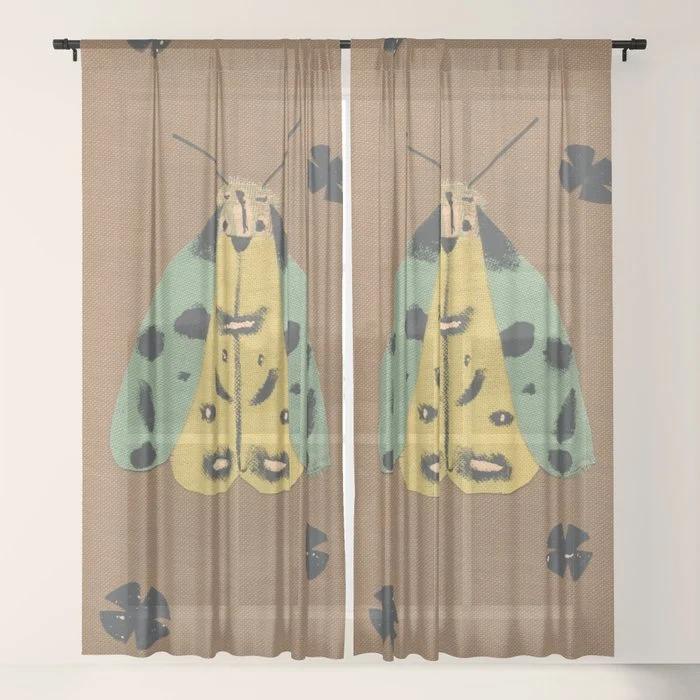 Moth II Window Curtain