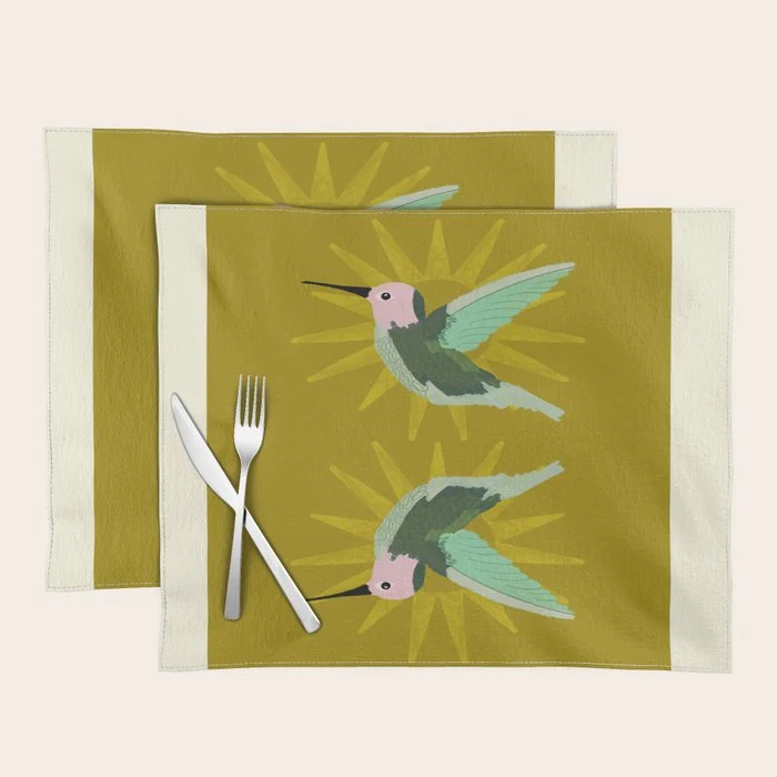 Hummingbird aka Sun God Placemat