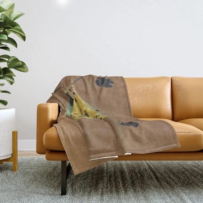 Moth II Throw Blanket