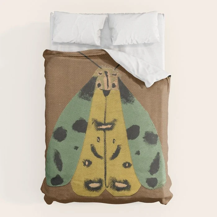 Moth II Duvet Cover