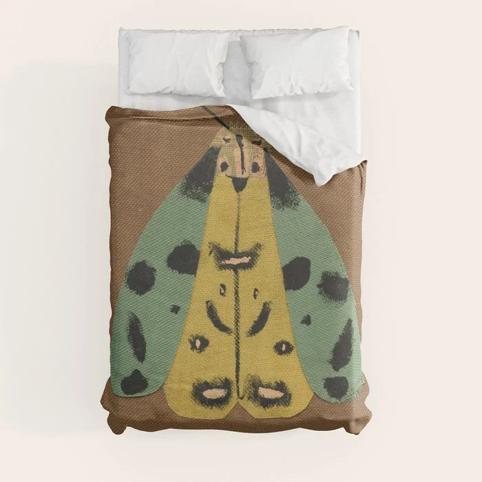 Moth II Duvet Cover
