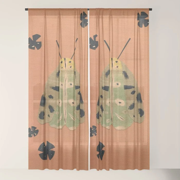 Moth I Window Curtain