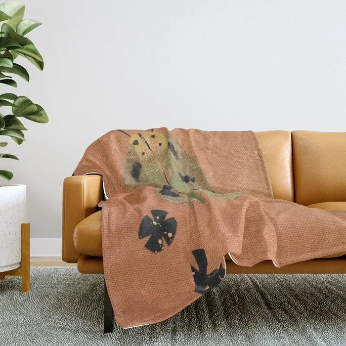 Moth I Throw Blanket
