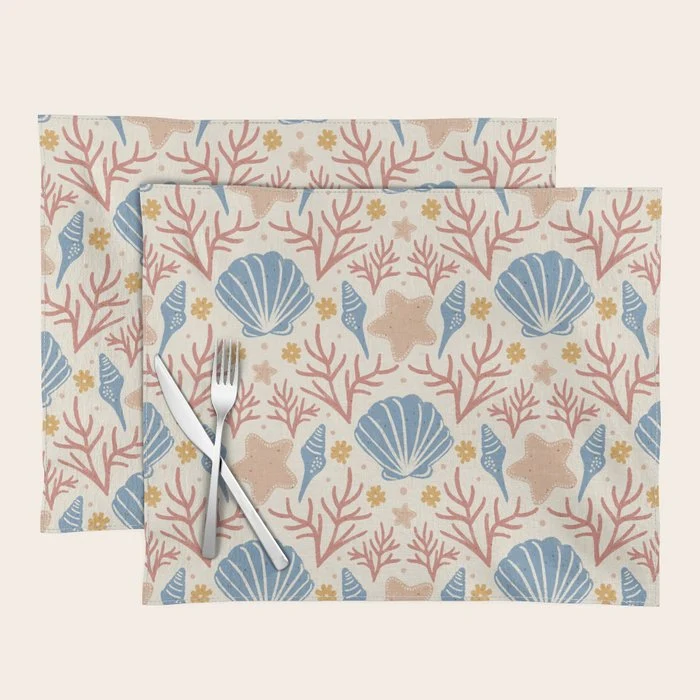 Seashells and Starfish Placemat
