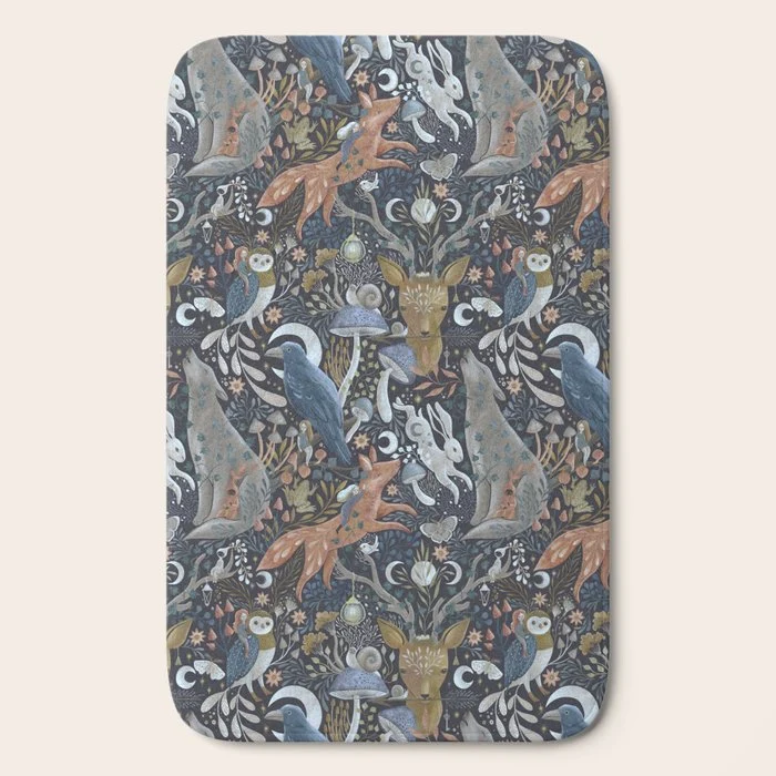 Whimsical Gothic Bath Mat