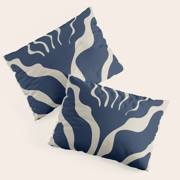 Day Bloom - Blue Pillow Sham