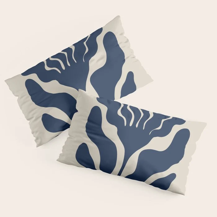 Day Bloom - Blue Pillow Sham
