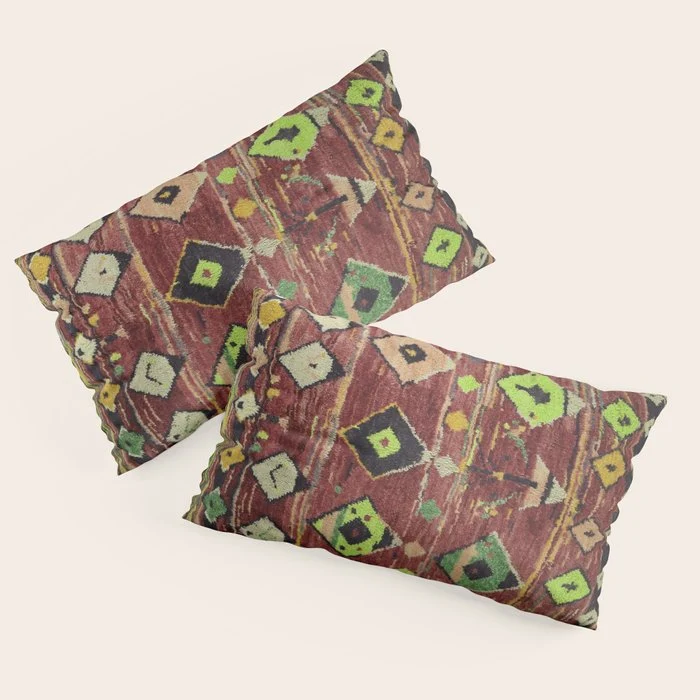 Moroccan Sunset Bohemian Geometric Pattern Pillow Sham