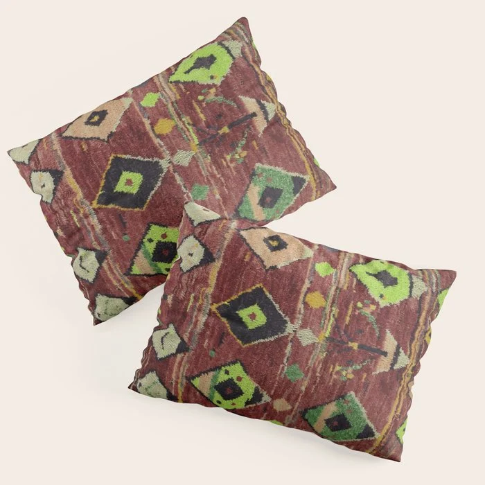 Moroccan Sunset Bohemian Geometric Pattern Pillow Sham