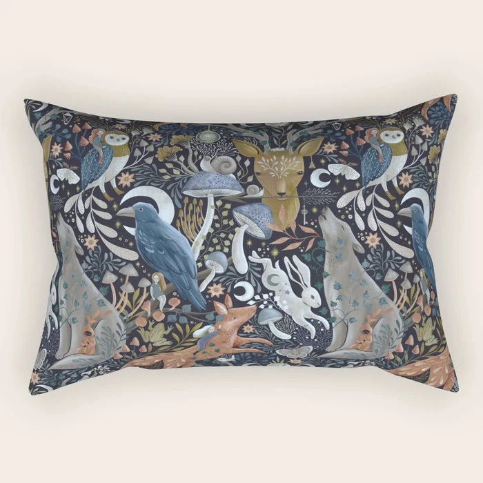 Whimsical Gothic Rectangular Pillow